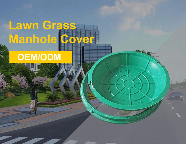 OEM ODM SMC Composite Plastic Grass Lawn Pedestrians Manhole Cover Grass Basin Well