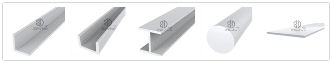 [MID Year Hot Sale] FRP GRP Fiberglass Square Tube, Chemical Processing Glass Fiber Reinforced Plastic Extruded Section