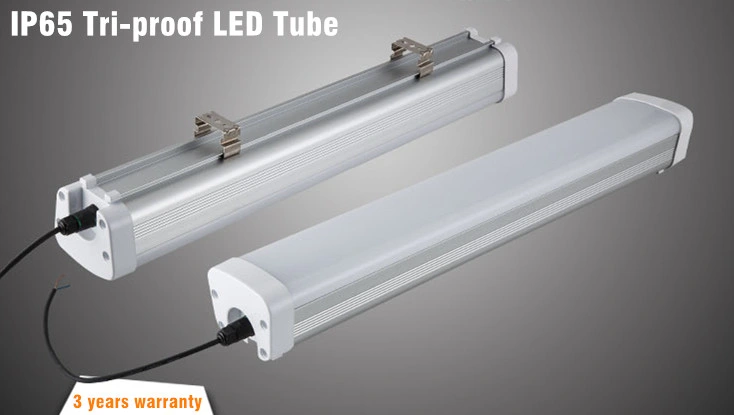 CE RoHS Certificate Triproof Basement Lighting 50W 54W 60W IP65 4FT Tri-Proof LED Linear Light