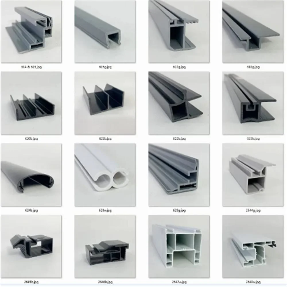 75series Extruded Plastic PVC Sliding Window UPVC Profiles for Door and Window Manufacturing