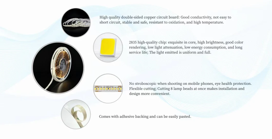 24V 2835 Kitchen/Ceiling Ideas Christmas Motif Lights Flexible LED Strip Light