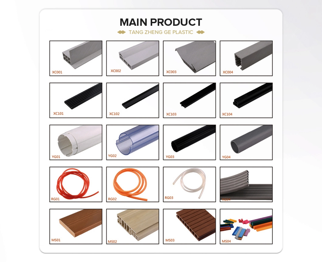 Joint Strip Furniture Connecting Fitting Extruded High Strength PVC H Shaped Plastic Panel Profile