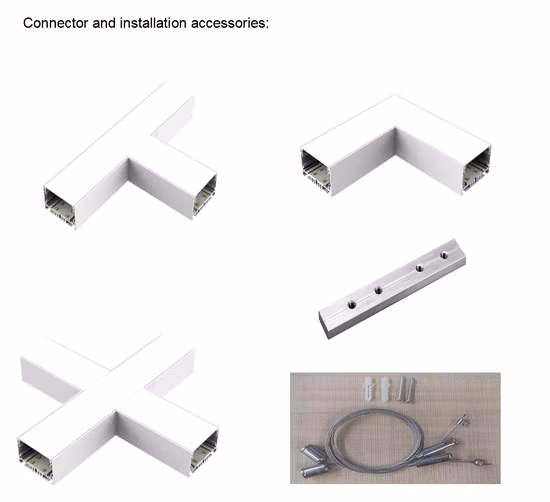 40W 4000lm CE SAA Aluminum Rigid Strip LED Office Pendant Linear Light
